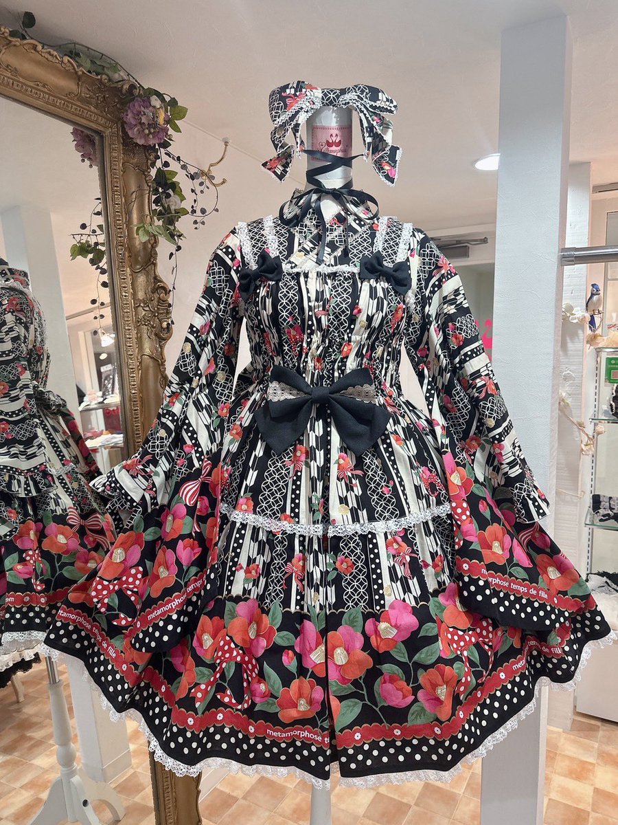 店頭人気商品✨】 ♡おとめの恋つばきシャーリングJSK ・通常サイズ