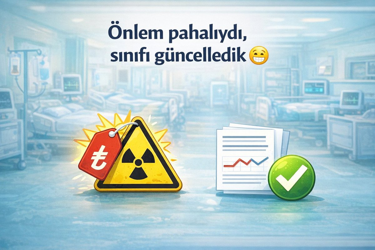 #HastanelerÇokTehlikeli
Tüm dünyada hastaneler çok tehlikeli ve çok yüksek risklidir.
Hastanelerin tehlike sınıfı düşürülemez.

<a href="/isggmmedya/">İş Sağlığı ve Güvenliği Genel Müdürlüğü</a>
<a href="/sagliklicozum/">T.C. Sağlık Bakanlığı Sağlıklı Çözüm</a>
<a href="/csgbakanligi/">T.C. Çalışma ve Sosyal Güvenlik Bakanlığı</a>
<a href="/drmemisoglu/">Prof. Dr. Kemal Memişoğlu</a>
<a href="/isikhanvedat/">Prof. Dr. Vedat Işıkhan</a>
<a href="/saglikbakanligi/">T.C. Sağlık Bakanlığı</a>
<a href="/tcbestepe/">T.C. Cumhurbaşkanlığı</a>