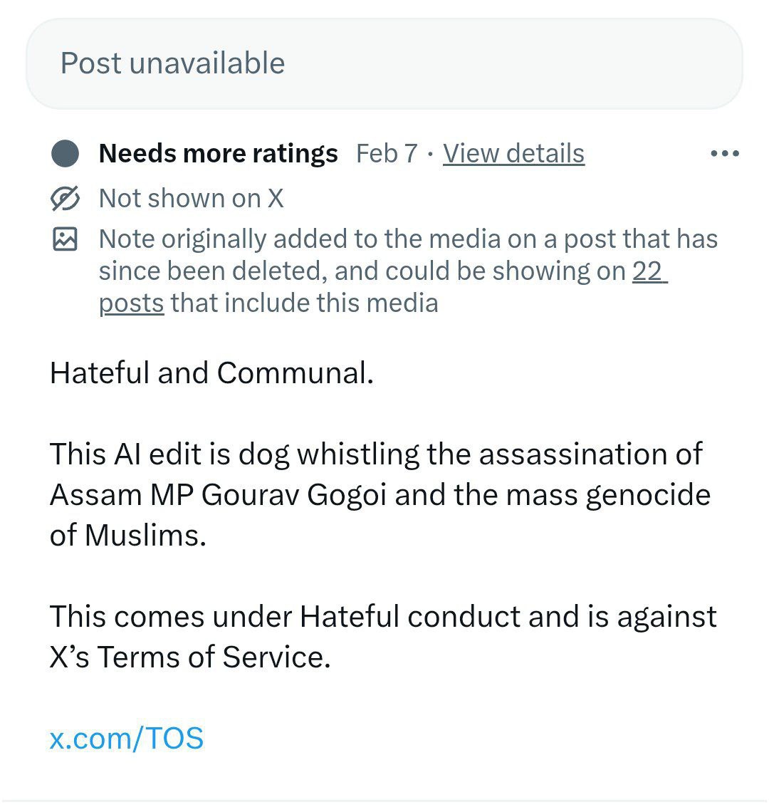Hindutva Knight tweet media