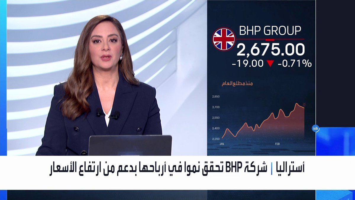 شركة BHP الأسترالية تحقق نموا في أرباحها بدعم من ارتفاع أسعار المعادن وتعزيز إنتاج النحاس افتتاح الأسواق _Business 