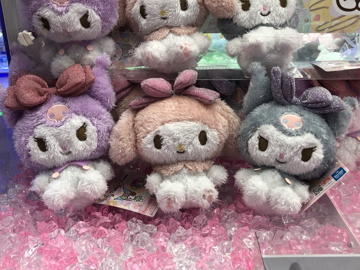 🌟プライズ情報🌟 マイメロディ・クロミ おめかしキラキラぬいぐるみ