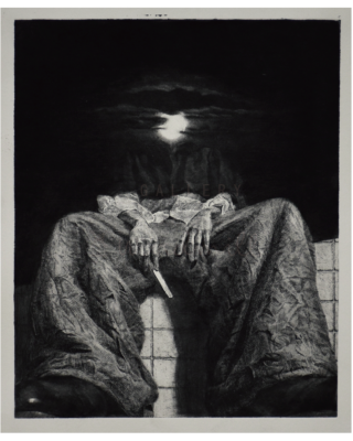 シシフモク / SiSifumoku 『光の男』（The Man of Light） 銅版画