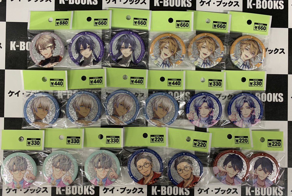 入荷情報】 にじさんじ 8th Anniversary ✨缶バッジ✨ メタルカードも