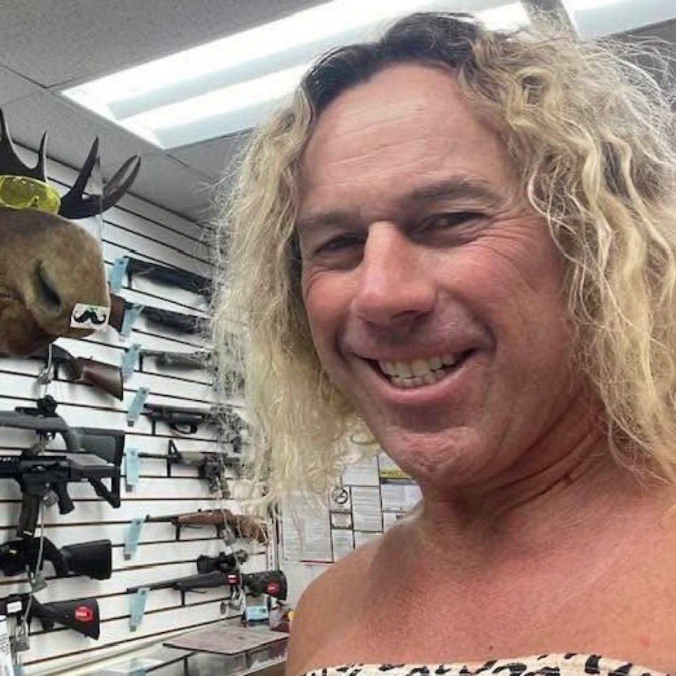 A man in a dress walks into a gun shop

You don’t sell him a gun

Problem solved