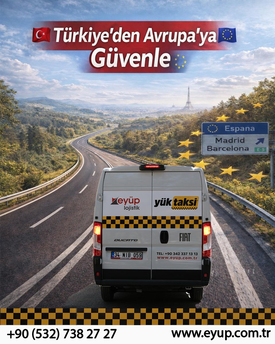 Eyüp Lojistik olarak yüklerinizi planlı, güvenli ve kesintisiz şekilde hedef noktasına ulaştırıyoruz.
Yolda değil, sözümüzdeyiz.

#EyüpLojistik #GüvenliTaşımacılık #ZamanındaTeslimat #Lojistik #UluslararasıTaşımacılık