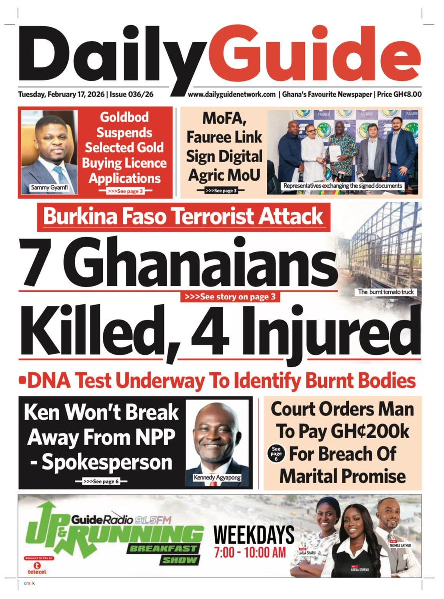 Newspaper Headlines: Tuesday, February 17, 2026