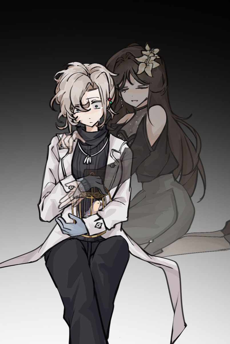 1009Litang's tweet photo. #drantedeadly  #drante #drantetwt #drantech2 #commission #Alorith 
Only you are trapped by the ghosts of the past, constantly listening to those incomprehensible murmurs. https://t.co/eGUhFVihNC