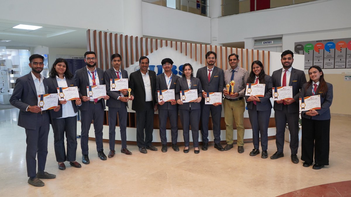 iibsonline's tweet photo. Proud Moment for the #IIBSFamily!
Our management students once again proved why they shine! The Department of #PGDM showcased exceptional talent and #teamwork at the prestigious competition hosted by #RCMB College, sweeping major management events with outstanding performances. https://t.co/jMhpXeGoxt
