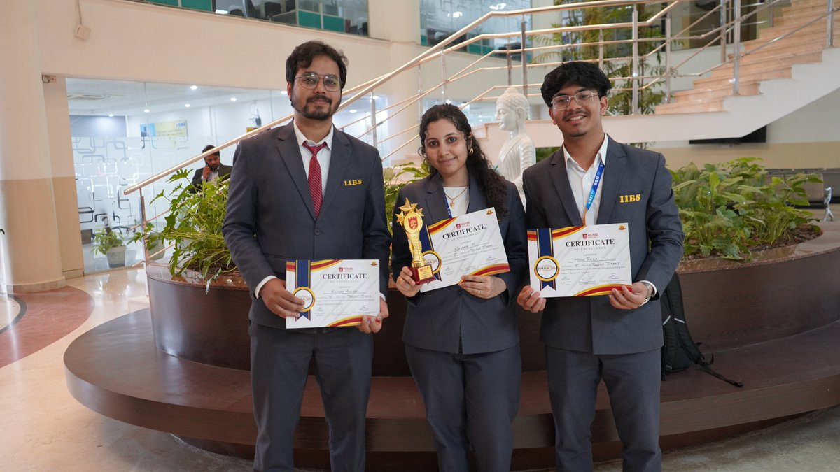 iibsonline's tweet photo. Proud Moment for the #IIBSFamily!
Our management students once again proved why they shine! The Department of #PGDM showcased exceptional talent and #teamwork at the prestigious competition hosted by #RCMB College, sweeping major management events with outstanding performances. https://t.co/jMhpXeGoxt