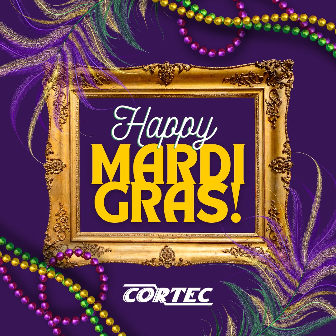 uscortec's tweet photo. Happy Mardi Gras from CORTEC! 🎭

King cakes, parades, and purple, green, and gold everywhere—South Louisiana traditions are part of who we are. Built in Houma, LA, we bring that same pride and community spirit to our clients worldwide.

Laissez les bons temps rouler! 💜💚💛 https://t.co/4psAQsgXGT