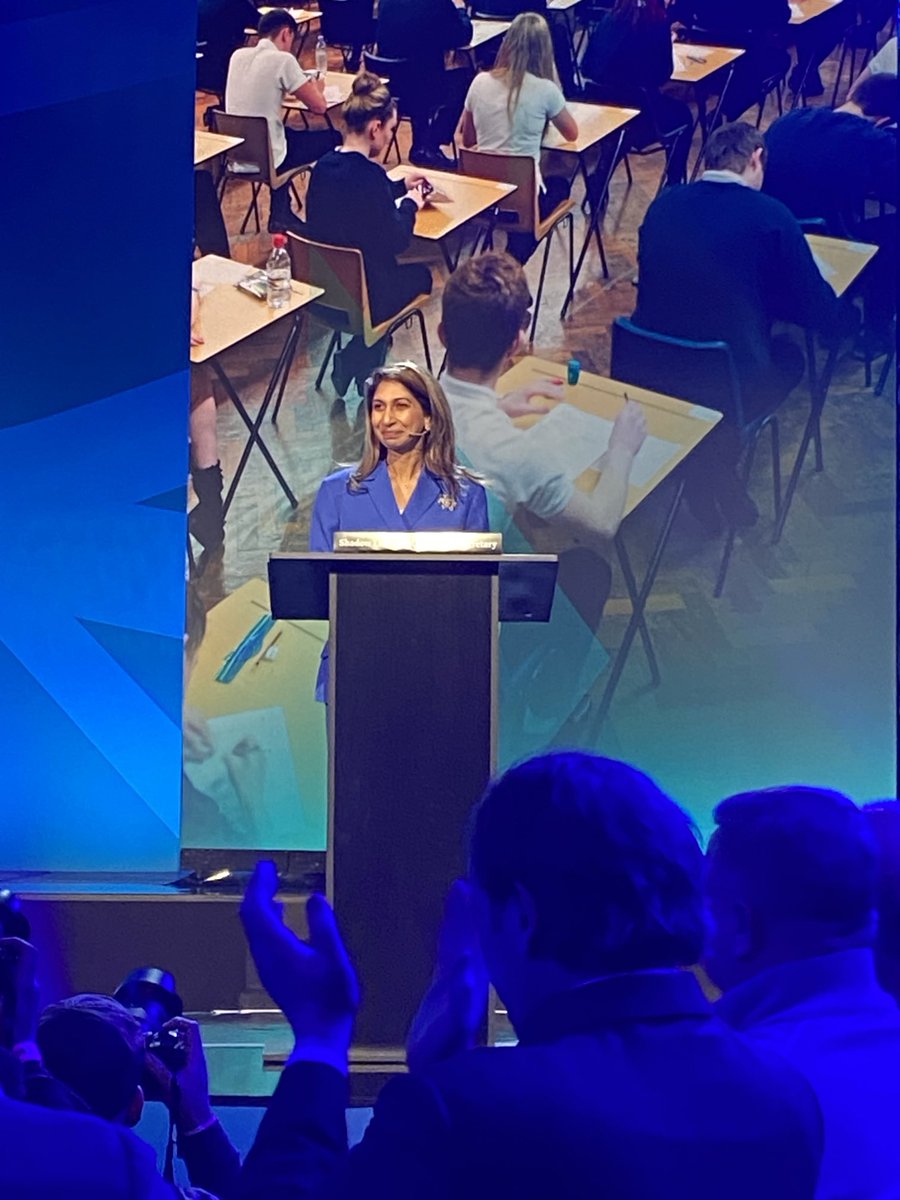 andybell5news's tweet image. Suella Braverman the “surprise” announcement from Nigel #Farage as education spokesperson