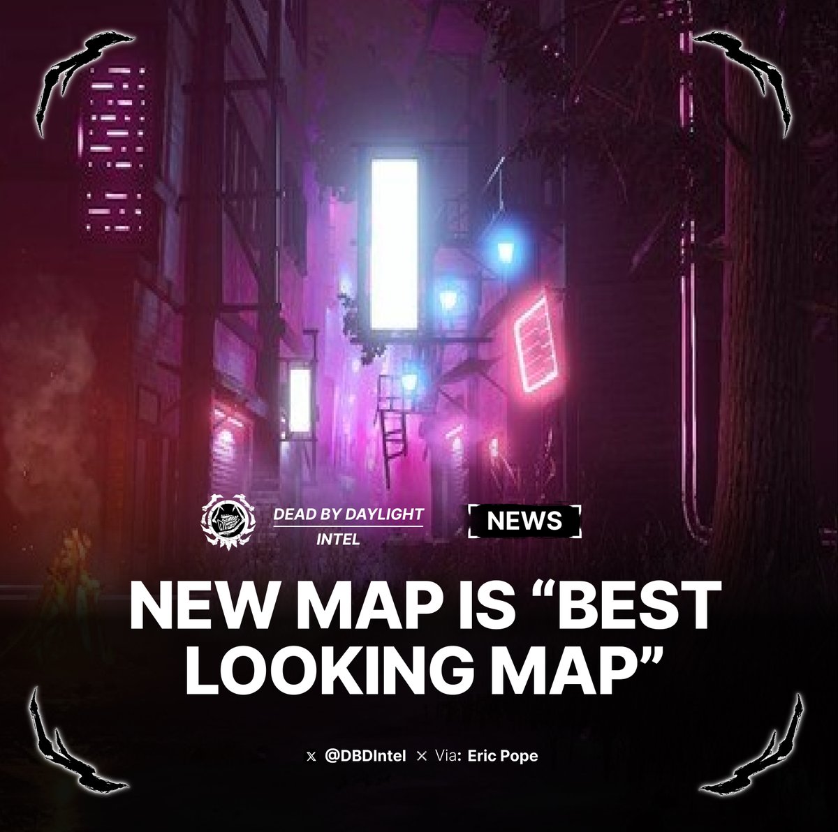 #DeadbyDaylight New Map/Realm in March 2026 🗺️

Eric Pope said, "The team right now is working on a new map that I'm super excited about. It genuinely might be our Best-Looking Map. 

So stay tuned! You won't have to wait too long. And I hope you like it!"