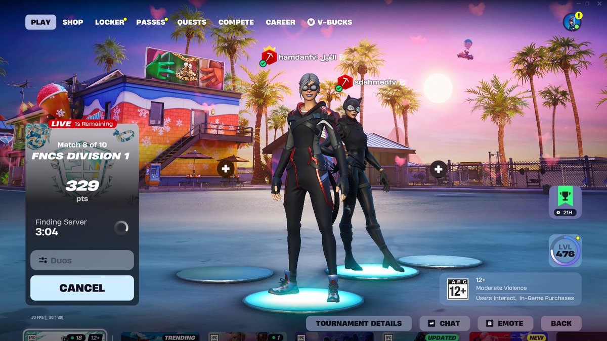 Top 23 - Day 1

3 mins queue last game 💔<a href="/SdAhmedfv/">SdAhmed</a>