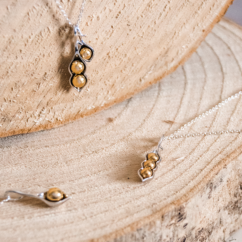 CEvansGoldsmith's tweet photo. The perfect Mother's Day gift for every mum 🫛💚 Our pea pod pendants let you mix &amp; match to represent her family: one big pea + one small for new mums, or 2-3 peas for growing families. Sweet, meaningful &amp; beautifully made ✨ 

https://t.co/LlKg3AmcZ5

#mothersday #giftideas https://t.co/NYkGRfHwf8