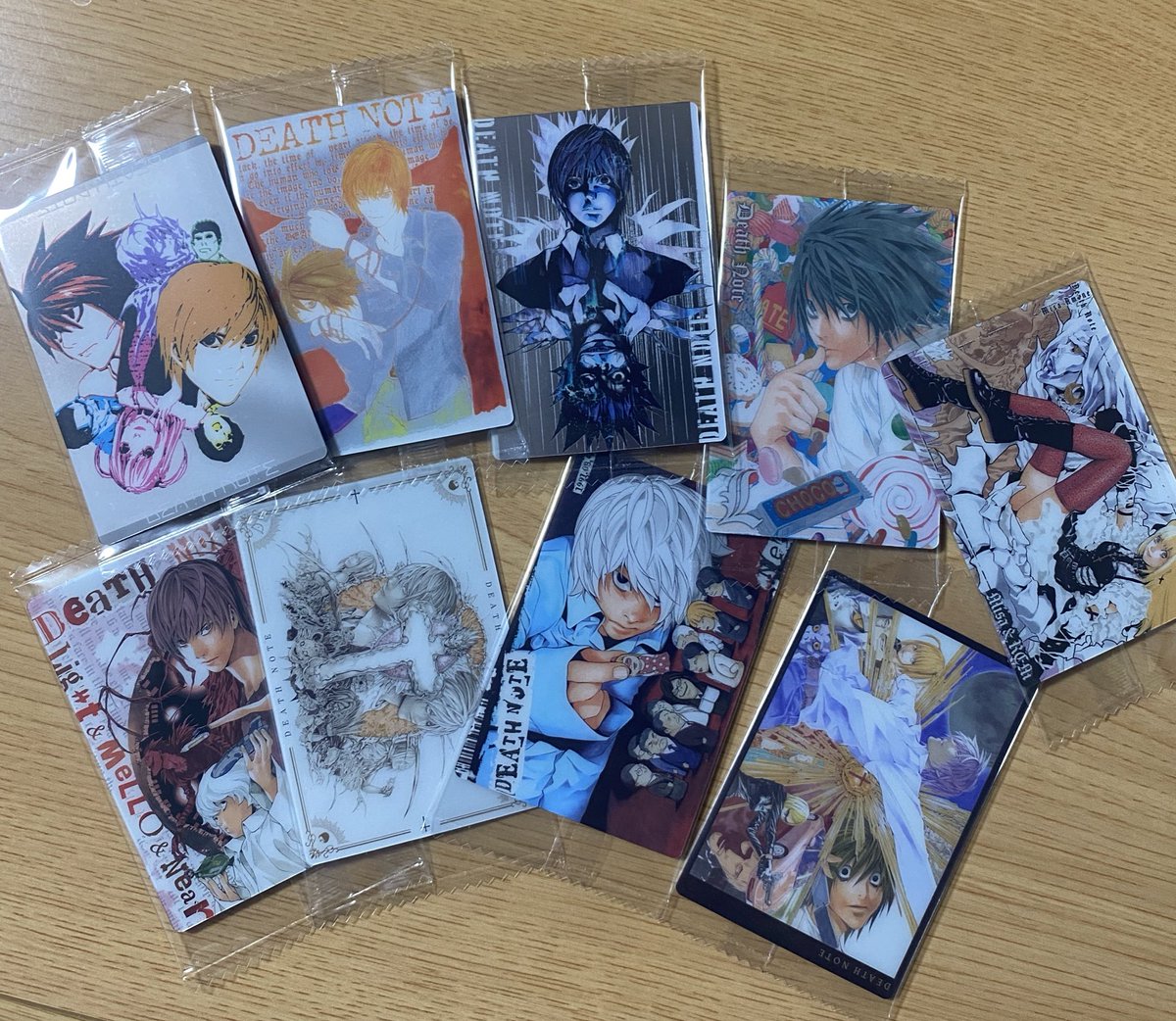 デスノートウエハースのビジュアルカード全9種類ほんとどれも最高の