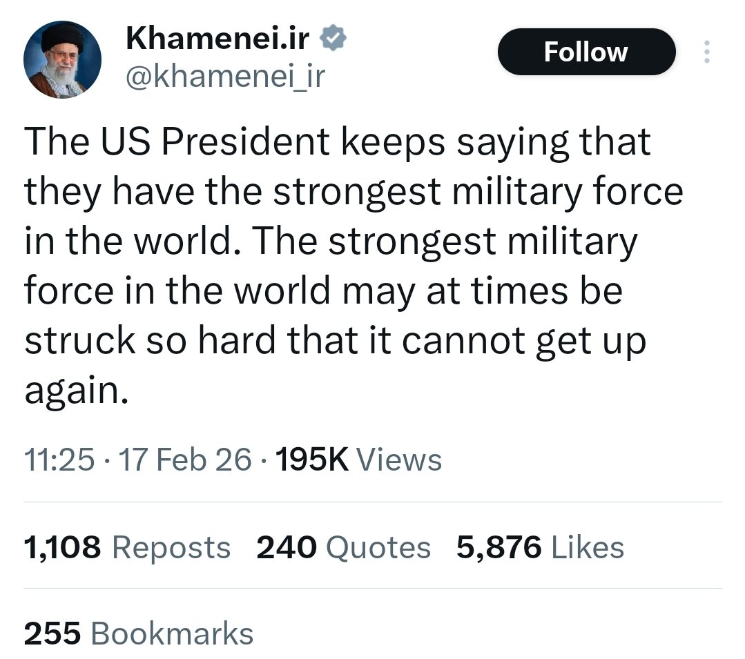 hidden7074's tweet image. This delusional, bloodstained dictator responsible for the deaths of hundreds of thousands of Iranians is now threatening the United States. Such a reckless and dangerous figure should not be given a platform to continue his ranting and threats.

@realDonaldTrump 
@netanyahu…