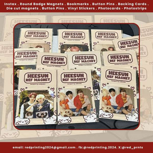 red_prnts's tweet photo. ⌗ custom prints 

♡ Diecut ref magnet ♡

➜ #PrintedByRed

🏷️wts, lfb, photocards, hand banner, stickers, bookmark, magnetic bookmark, polaroid, instax, cupsleeve, pvc cards, pvc id, button pins, badge magnet, ref magnet, bubble head, poster, flyer, die cut, bubble head, postcards, art print, photo print, photostrips, backing cards, chip bag, cse, cupsleeve, artprint