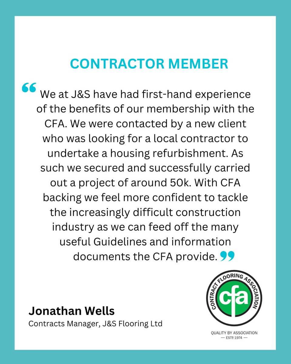 The Contract Flooring Association tweet media