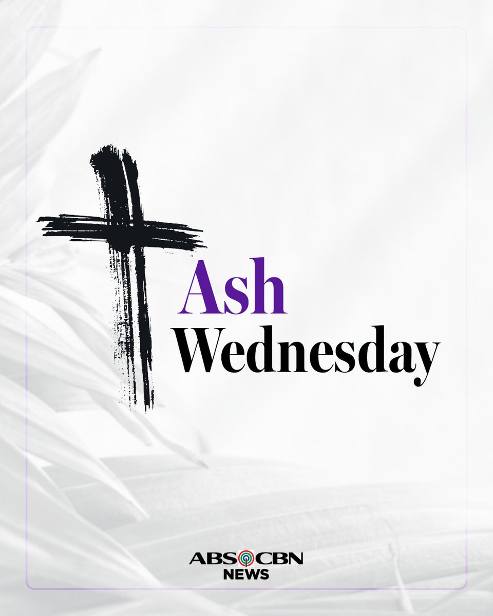 ABSCBNNews's tweet photo. SAPAGKAT IKAW AY ALABOK, AT SA ALABOK IKA'Y MAGBABALIK DIN...

Ngayon ay Ash Wednesday, ang simula ng panahon ng Kwaresma para sa mga Katoliko at iba pang Kristiyano. https://t.co/7yK6xIrShU