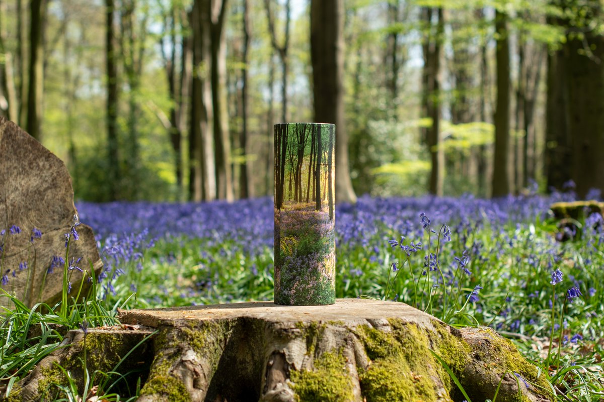 Woodland Ashes Scattering Tube - a thoughtful way to say goodbye - inspired by natural landscapes, created to bring a sense of calm, reflection, and connection with nature.   Available in four sizes.
