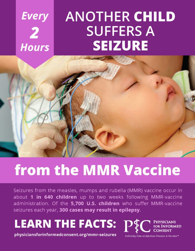 "Every year, about 5,700 U.S. children suffer seizures from the measles, mumps and rubella (MMR) vaccine.1 This finding is derived from results of the most statistically powered safety study ever to measure the association between MMR vaccination and febrile seizures. Published