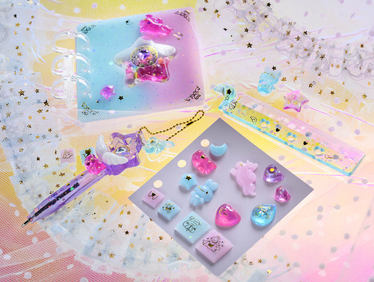 『レジンでつくる ときめき文具』

UVライト不要のレジンでキラキラかわいい文具とうるつやシールが作れるクラフトキット！
レジンをまぜて、型に入れるだけで、ぷっくり透明感のある作品が完成します✨
goodslog.info/48032/

🗓️5月1日発売