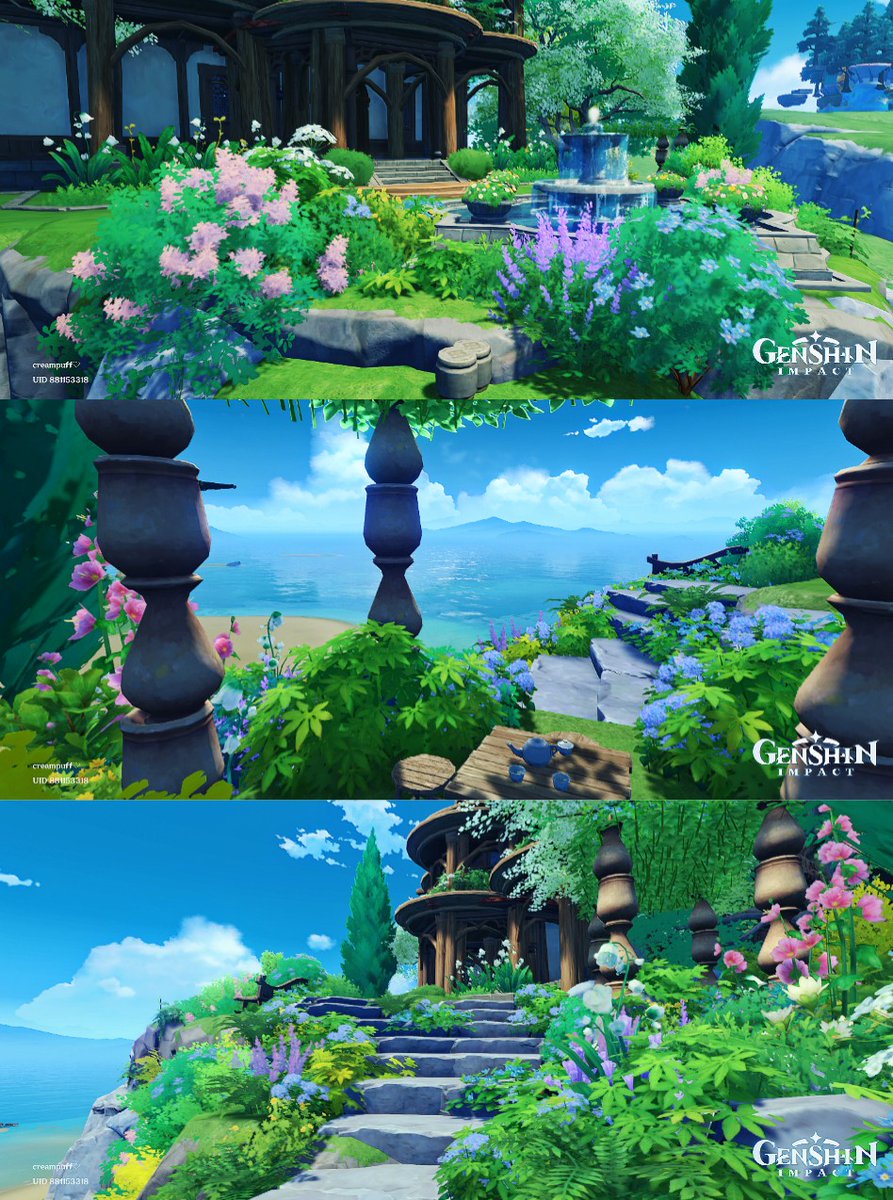 creampuf_teapot's tweet photo. The Edge: Grandmaster of kof's Vacay Villa

Cool Isle: Conch-Court Isle
Replica Id - 344478536998
Server - Asia#genshinimpact

 #sereniteapot #原神 #塵歌壺 #原神ハウジング #sereniteapotdesigns #genshin #teapotdesignsCool  #Varka #genshinimpact https://t.co/0U3AFNdI84