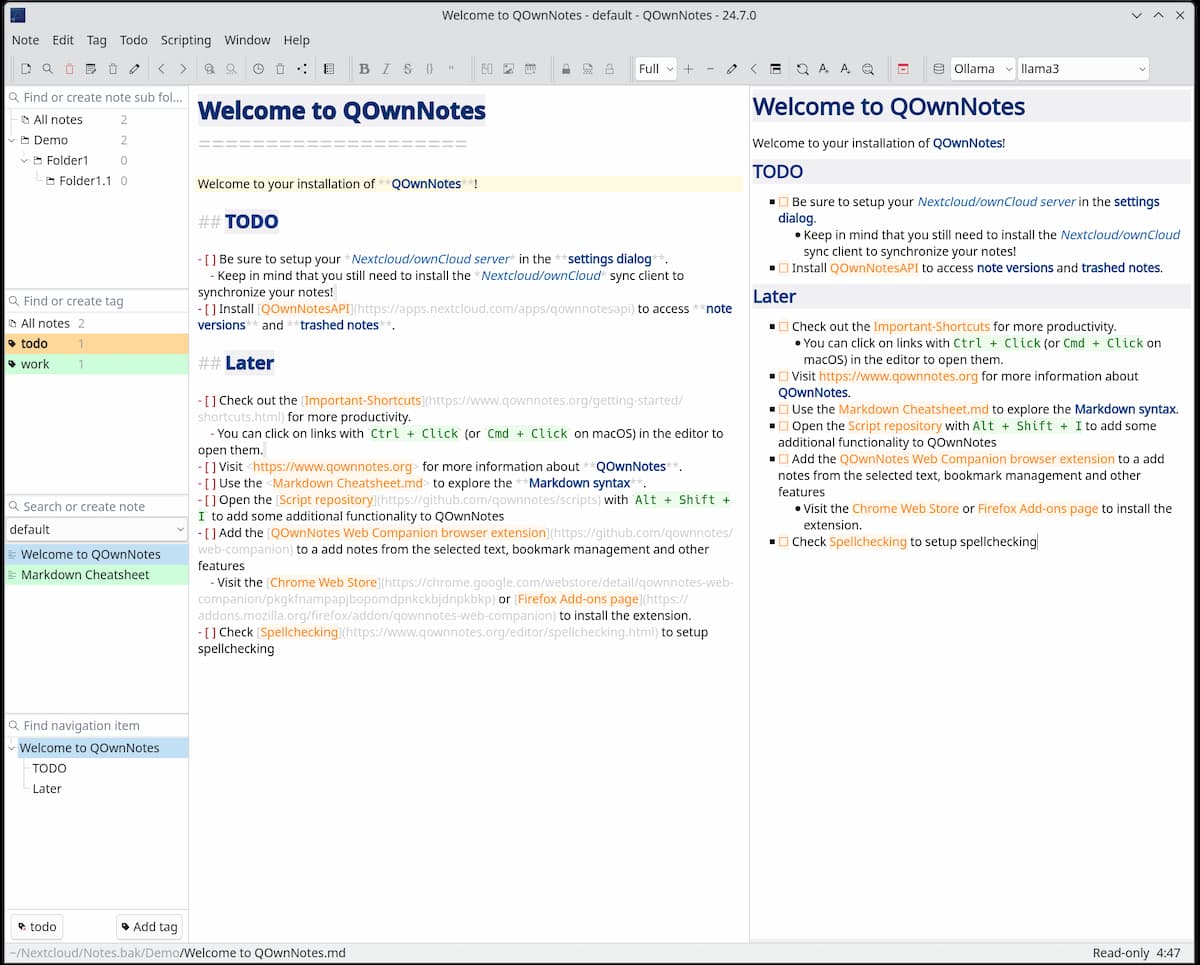 softapps's tweet image. ¿Notas en #Markdown y en tus propios archivos? 📝

QOwnNotes guarda todo en #texto plano, con búsqueda potente y vista previa.

Ideal si quieres control total.

➡️softandapps.info/2026/02/17/qow…