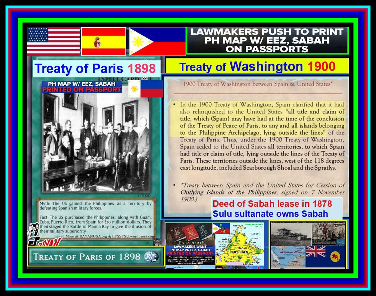 JamFlor2012's tweet photo. Sabah, Spratlys, &amp; WPS are own by PH as shown by evidences of Spain's map, laws &amp; treaties of Washington 1900 &amp; Paris 1898 @namriagovph @PCA @UN @UNDP @SpainMFA @realDonaldTrump @SCMPNews @XHNews @SupremeCourtPHL @TeamAFP @USEmbassyPH @AmbJPNinPH @PDChina @TECO_PH  @RusEmbManila https://t.co/WTRo8GSrpW