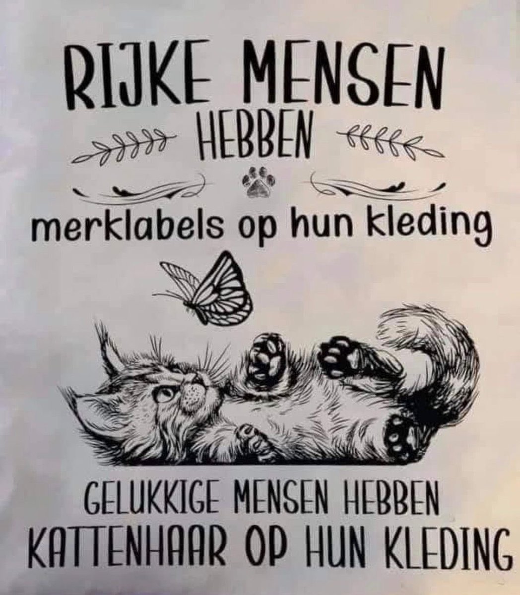 Zengin insanların kıyafetlerinde marka etiketleri vardır.
Mutlu insanların kıyafetlerinde kedi tüyü vardır. 🐾