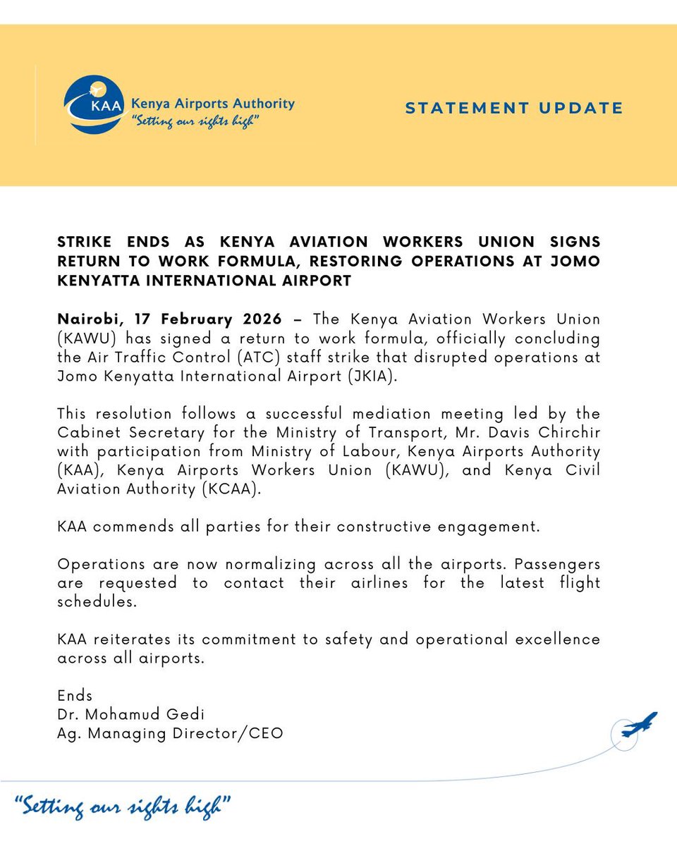 Kenya Airports Authority tweet media