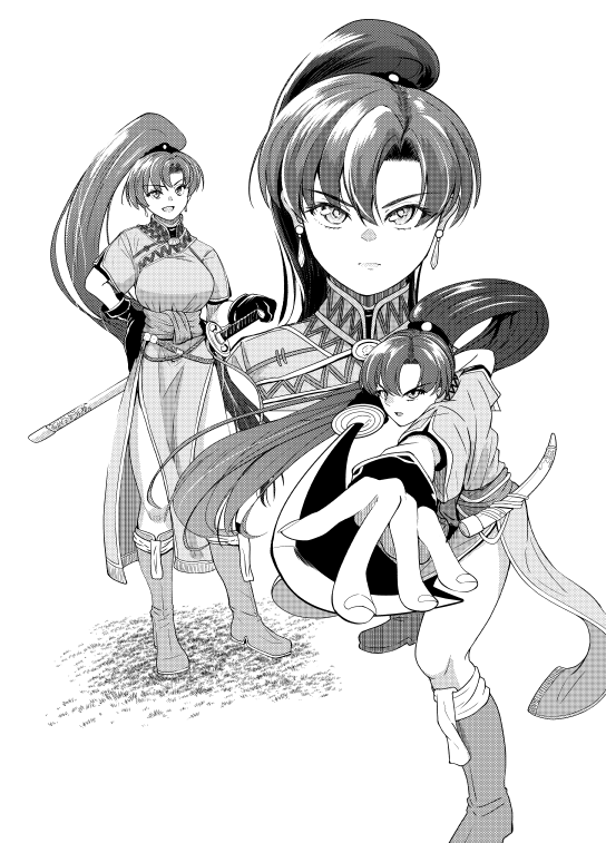 モノクロ練習でリン