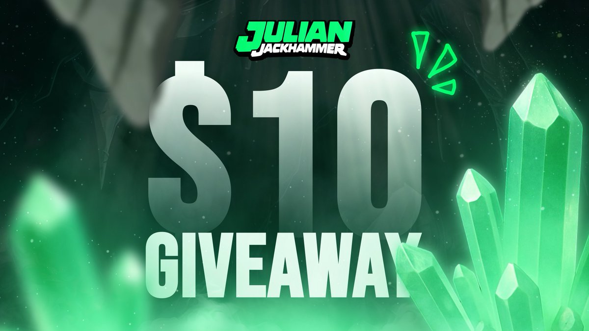 $10 FLASH GIVEAWAY 🚨

HOW TO ENTER?
✅ Follow <a href="/JulianJackhamer/">Julian Jackhammer</a> + <a href="/cigarmalone/">Cigar</a> 
✅ Like &amp; RT
✅ Tag 2 Friends

⏰ Ends in 24 Hours