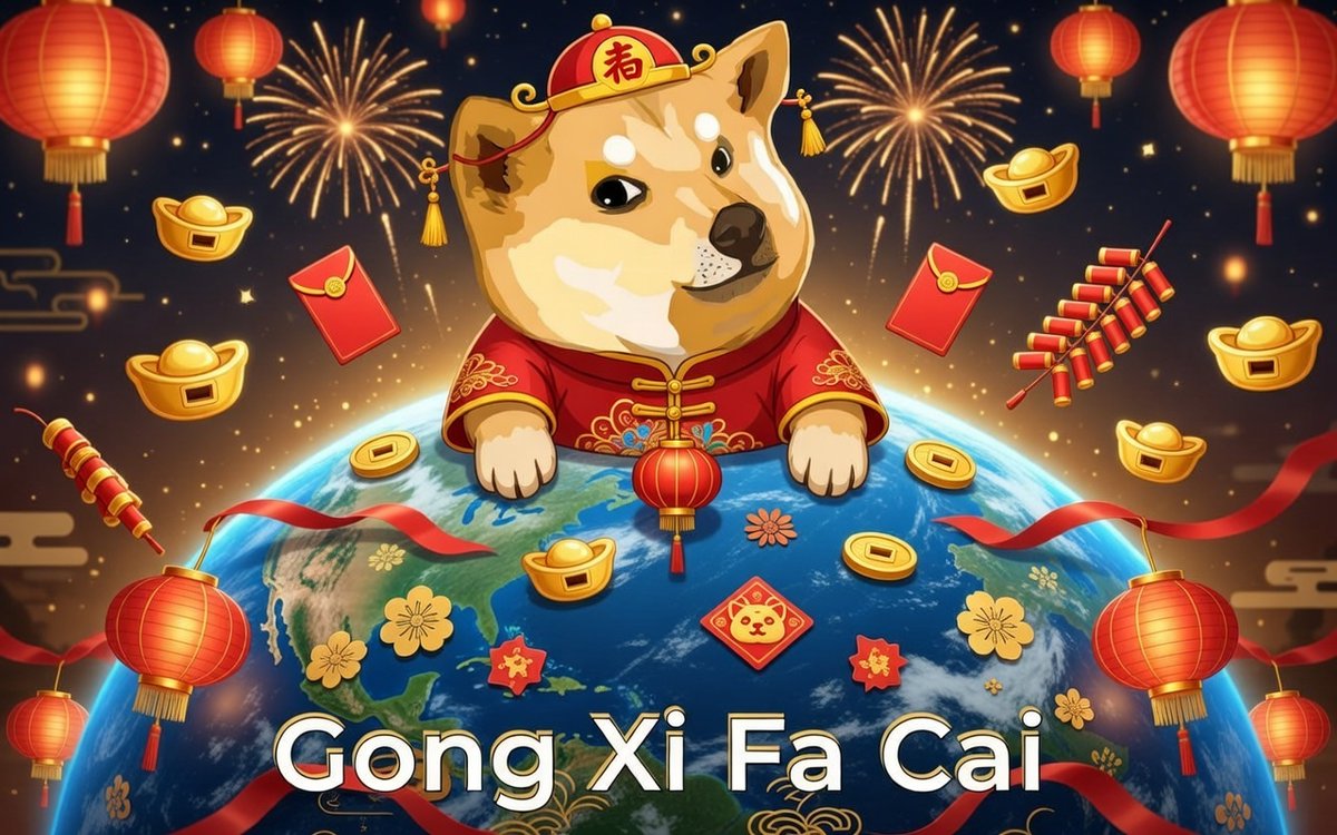 新年快乐！  我祝您一生繁荣、健康、富足。🧧🧧                                    

Happy Lunar New Year!  I wish you a prosperous, healthy, and wealthy life to everyone. 💛🐶