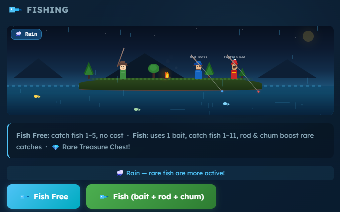 castfishbase's tweet photo. 🎣 The ocean opens today.

Fishing goes live on @base 

Upgrade rods. Use bait. Catch rare creatures.
Earn through strategy.
Be ready.

#baseapp #farcaster https://t.co/WKJfaeUjfJ