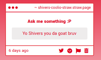 4fromCool2Cold's tweet photo. I didn't check my strawpage in awhile, apologies for that, but thanks anon! https://t.co/fgR2wWb10r