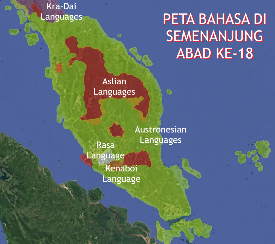Semenanjung ialah ibarat "time capsule" bagi bahasa2 baru dan bahasa2 purba. Bahasa2 yang datang dari luar berhijrah ke kawasan pergunungan dan kekal disitu membentuk kekayaan linguistik. Ini berdasarkan topografi Semenanjung yg hutan tebal dan gunung-ganang.