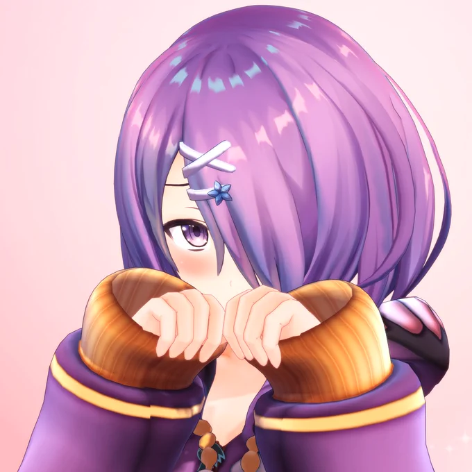 紫の片目隠れのVtuberはかわいくてミステリアスでかわいい