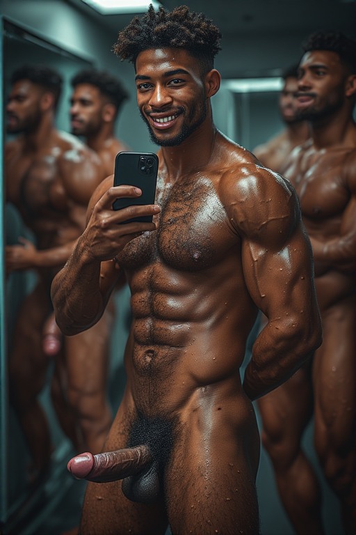 Allenjamese's tweet photo. Gym Selfies (AI) https://t.co/3vKGgUuBQT
