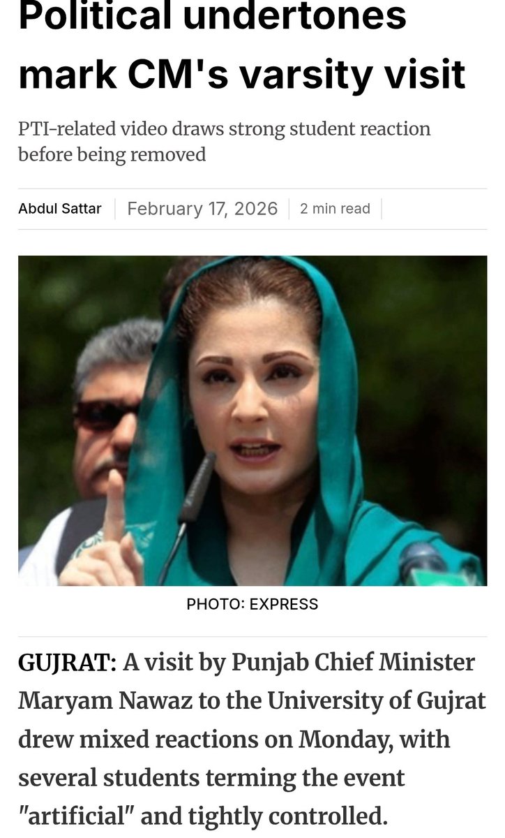 ہر جگہ ذلالت ان کا مقدر بن چکی

گجرات یونیورسٹی تقریب میں نصب اسکرینوں پر عمران خان سے متعلق ویڈیو کلپس چلائے گئے، بظاہر مقصد تحریک انصاف کے بیانیے کا توڑ کرنا تھا، عمران خان کی جھلک دیکھتے ہی طلبا نے پرجوش ردعمل دیا، منتظمین کو فوری فوٹیج ہٹانا پڑ گئی۔ ایکسپریس ٹریبیون