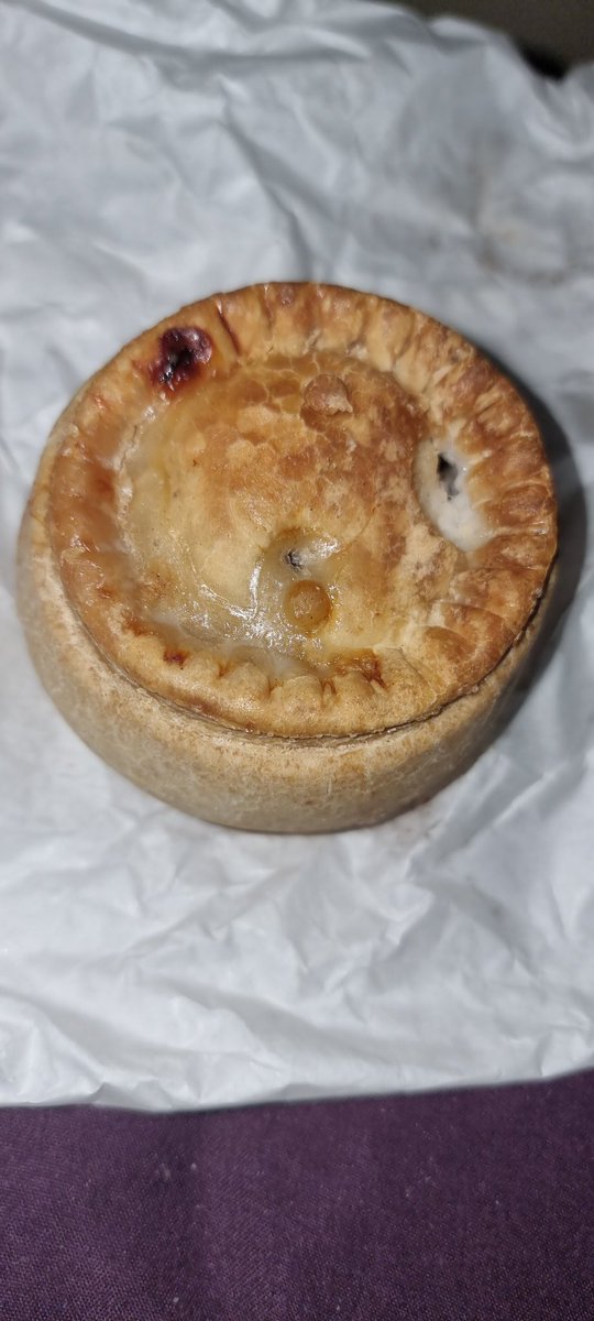 Not quite a percys pork pie but a good second best  potters lol for my dinner