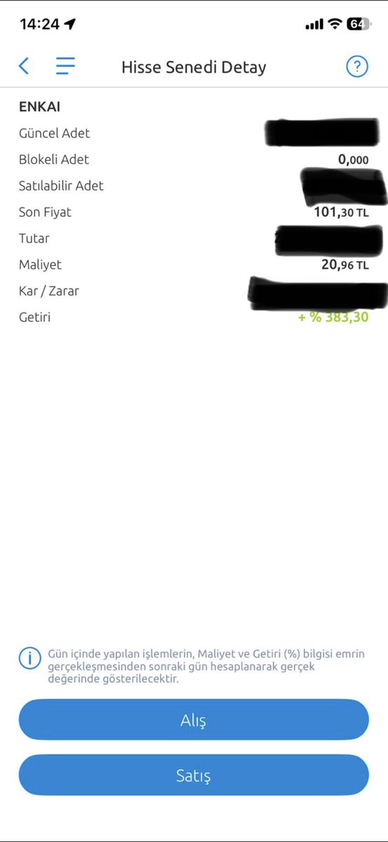 #enkai verdiği temettüler, aradan çektiklerim.İşleri güçleri rast gitsin bence bistin en sağlam ilk 3 şirketinden biri.
Yönetim olarak 1.hatta .
Normalde evlatlıktı niyetim ama çok iyi başka bir fırsat için şimdilik ara vakti :)
Yeni macera loading …