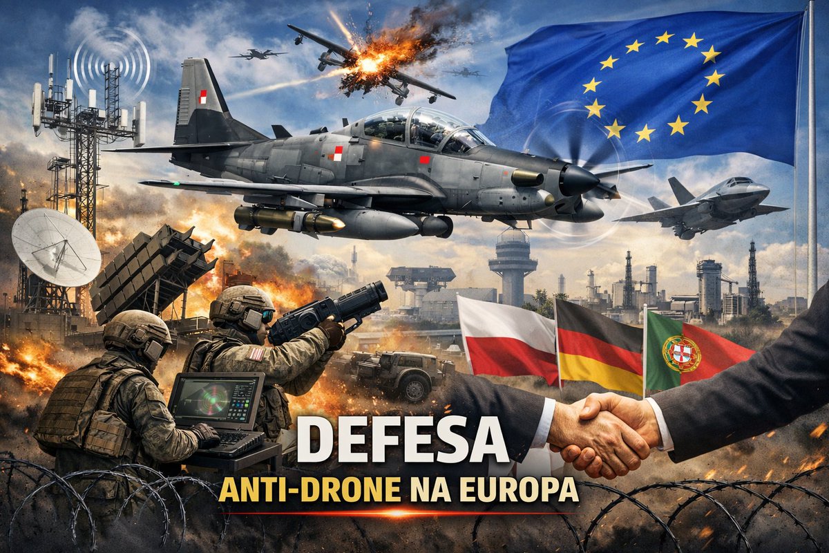 DefenseLrca's tweet photo. Europa busca soluções contra ameaça de drones: Super Tucano brasileiro desponta como alternativa viável
- Comissão Europeia lança plano abrangente anti-drone
#Embraer #UniãoEuropeia #A29N #SuperTucano #embj3 #AntiDrone #Polônia #OTAN
https://t.co/CUduV75K7d https://t.co/Lk6ao0Fls8