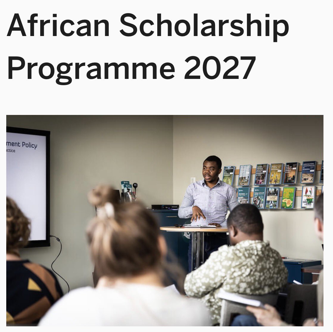 📢 Applications are open for the African Scholarship Programme 2027 at the Nordic Africa Institute.

Early-career researchers based in Africa can be in Uppsala developing research in Social Sciences &amp; Humanities.

📅 Deadline: 6 April 2026.

Read more: shorturl.ad/zkDMw