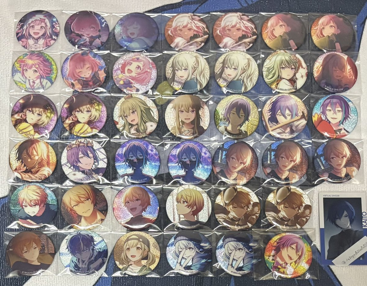 交換・譲渡】プロセカ グリッター缶バッジ グリ缶 譲）画像1~7 まふゆ