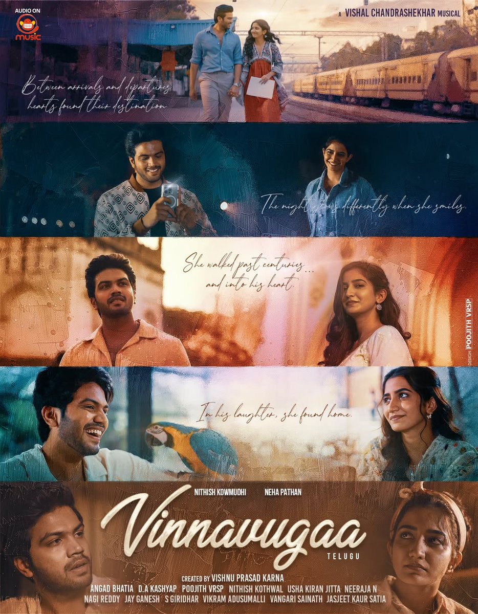 Popperstoptam's tweet photo. A Musical Tale of Love ❤️ 

Feel the love with #Vinnavugaa | #Ennuyire | #SunLeZara Video Song 🎼

▶️ https://t.co/cmdYMeoXyt…

A #VishalChandraShekhar Musical 🎵 

#NithishKowmudhi #NehaPathan #VishnuPrasad #SillyMonksMusic https://t.co/ZTBhsbyA12