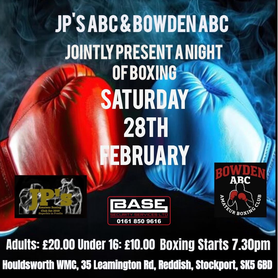 🥊🔐 Proud to be securing <a href="/jps_abc/">あさっちsuperGT</a> &amp; @bowdenabc Amateur Boxing Show this Saturday at Houldsworth Working Men’s Club.

On site to keep it safe so the focus stays on the boxing. 🥊🔥

#EventSecurity #Boxing #Stockport