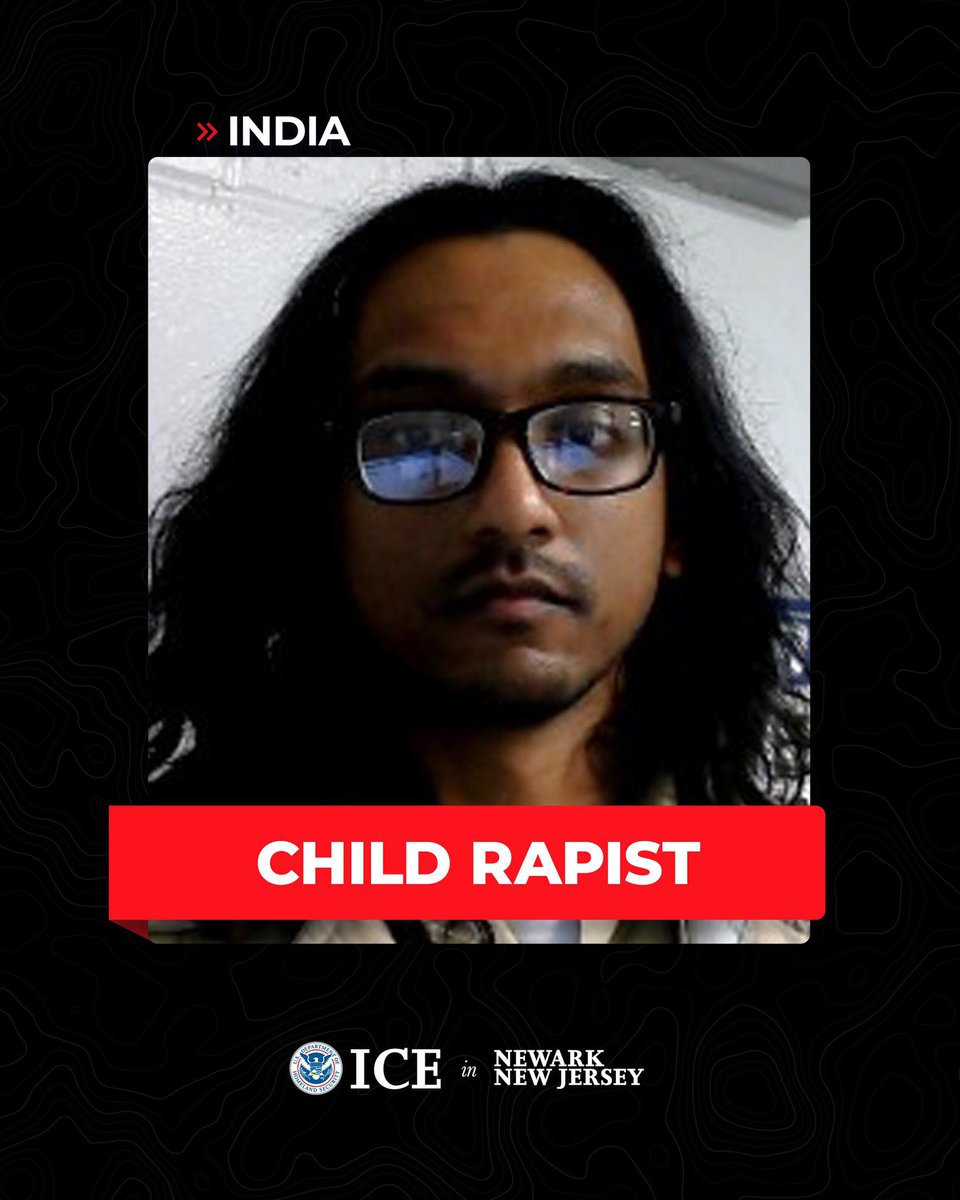 🚨Vodela Yashaswi Kottapalli, an undocumented immigrant from India, is currently facing pending charges in New Jersey for the sexual assault of a child under 13, along with shoplifting and public disorder offenses. He remains in custody as deportation proceedings move forward.
