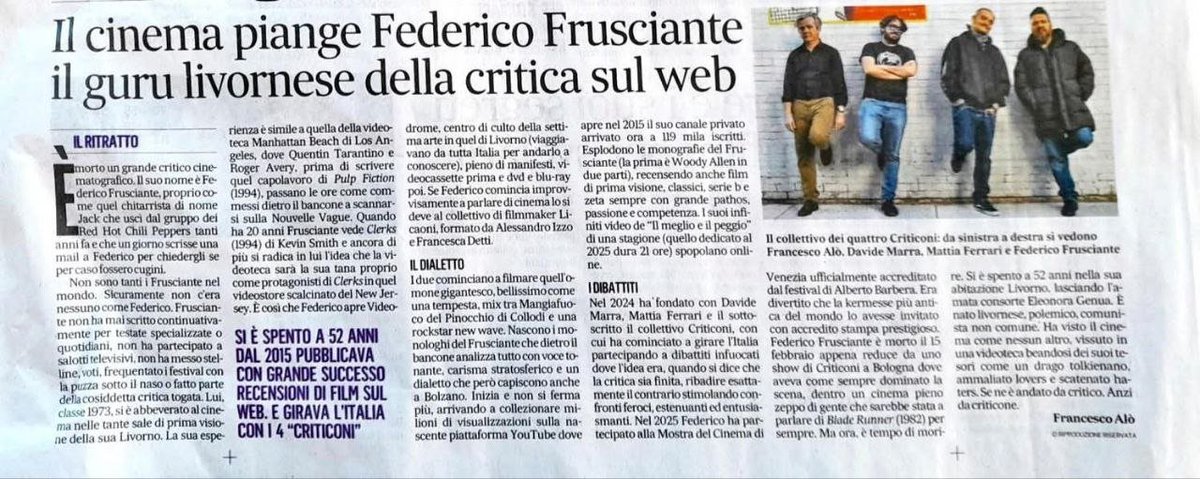 <a href="/Thesaucest/">Fantastic Mr. Jack</a> ha scritto un pezzo per un quotidiano invece che sui suoi profili