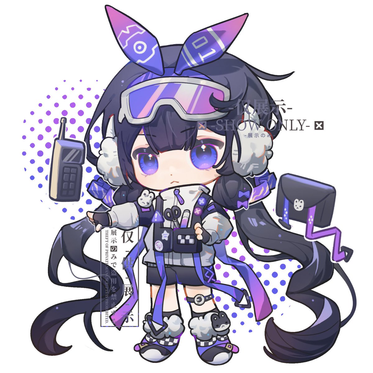 ishchon's tweet photo. 💜💜💜

#commissionsopen #art #oc #chibi https://t.co/JbIpMbbqfJ